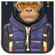 11. Nimmy Cool&Cute 2.0 Monkey Hülle für iPhone 15 - Schwarz