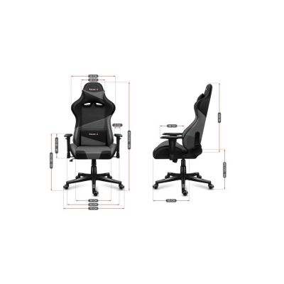31. Huzaro Force 6.2 Gaming-Stuhl aus grauem Netzgewebe