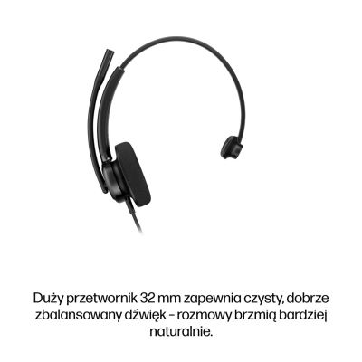 115. HP Poly Mission 415 Mono-USB-Kabel-Headset Classic