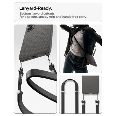 14. Spigen Liquid Air Mag MagSafe Hülle für Samsung Galaxy S26+ - Grau