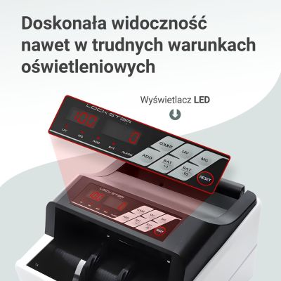 6. Extralink LockStar MG X-300 | Professioneller Banknotenzähler | UV, IR