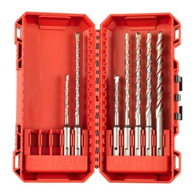 Milwaukee SDS Plus M2 Bohrerset. 7-teilig / 5-6-8x110mm - 6-8-10-12x160mm/