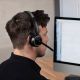 6. Lindy L118 Kabelloses Headset mit Kopfbügel, Büro-/Callcenter-Anschluss, USB Typ-C, Bluetooth-Ladestation, Schwarz