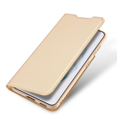 4. Dux Ducis Skin Pro booktype case schutzhülle aufklappbare hülle für Samsung Galaxy S22+ (S22 Plus) golden