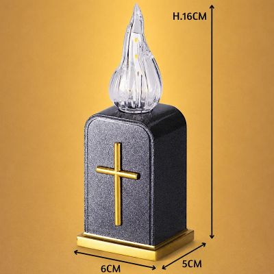 3. Batteriebetriebene LED-Kerze mit Timer-Laterneneinsatz, 16 cm