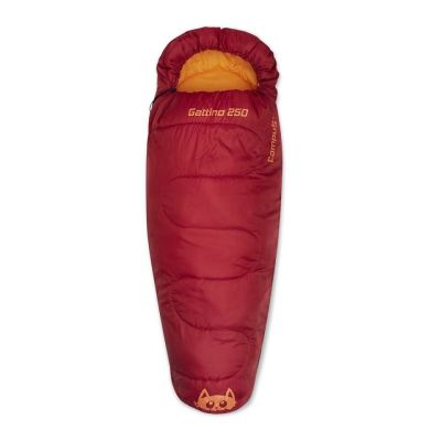 2. Campus Gattino 250 Mumienschlafsack Rechts Rot/Orange