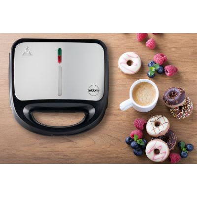 20. ELDOM Multifunktions-Sandwichmaker 5 in 1 ST250 850W AUSTAUSCHBARE PLATTEN: SANDWICH, GRILL, WAFFELN, NÜSSE, MINI-DONUTS
