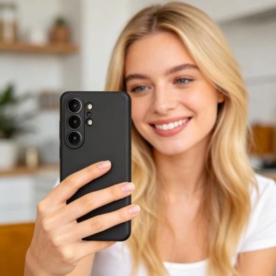 6. Tech-Protect Silikon-MagSafe-Hülle für Samsung Galaxy S26 Ultra – Schwarz