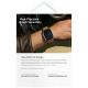 6. Uniq Voute Schutzhülle aus gehärtetem Glas für Apple Watch Ultra 49 mm, Schwarz
