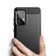 6. Carbon Case Flexibel Handyhülle TPU Schutzhülle für Samsung Galaxy A72 4G schwarz