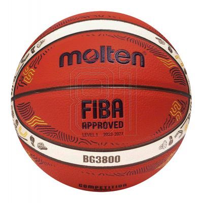 3. Molten Eurobaset 2025 Replika-Basketball B7G3800-E5Z