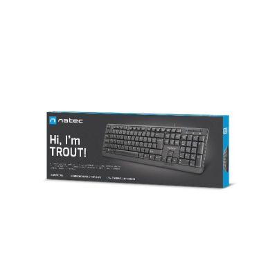 5. NATEC Trout US NKL-0967 Membrantastatur (USB 2.0; (EN); schwarz)