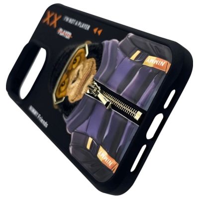 6. Nimmy Cool&Cute 2.0 Monkey Case für iPhone 15 Pro Max - Schwarz