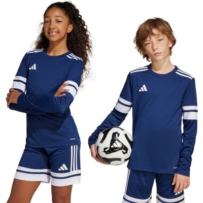 9. adidas Squadra 25 Langarm-T-Shirt für Kinder, marineblau, JJ0049