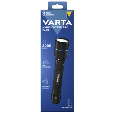 3. Varta 18922 Schwarze LED-Handtaschenlampe