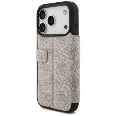 5. Guess Book 4G Metall-Logo-Hülle für iPhone 17 Pro – Pink