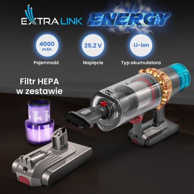 13. Extralink EX.94552 Staubsaugerzubehör/Verbrauchsakku für Handstaubsauger