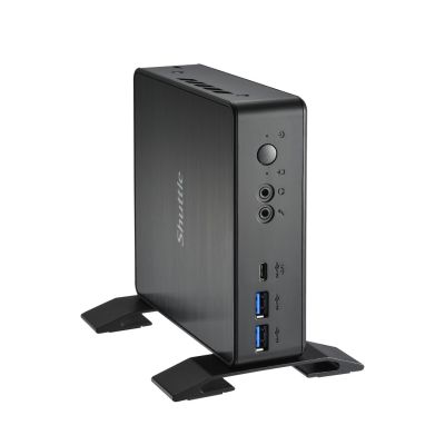 6. Shuttle NC40U Barebone-Computer, 0,84 l, Schwarz, Intel 7305 SoC, 1,1 GHz