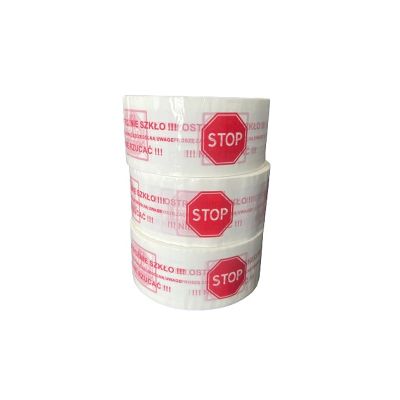 3. BSTech Klebeband mit Aufdruck 48x100m „Vorsicht Glas“