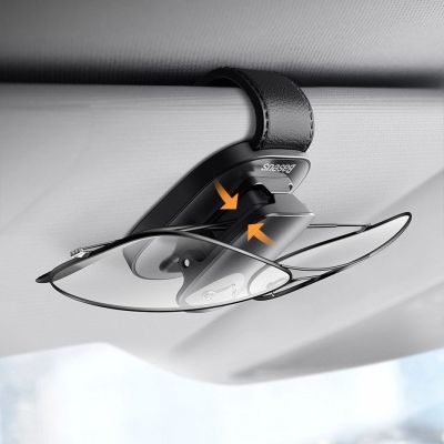 14. Baseus Platin Fahrzeug Brillen clip Nabenklemmung schwarz (ACYJN-B01)