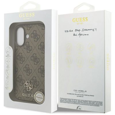 8. Guess 4G Small Classic Logo MagSafe Hülle für iPhone 17 - Braun