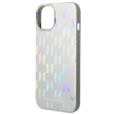 6. Karl Lagerfeld KLHCP14MLGMSV3 iPhone 14 Plus 6,7" Hardcase Silber / Silber Monogram Iridescent