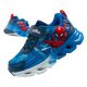 Leomil Kinder-Sportschuhe Spiderman-Sneaker, leicht, mit Klettverschluss, blaue LED-Beleuchtung
