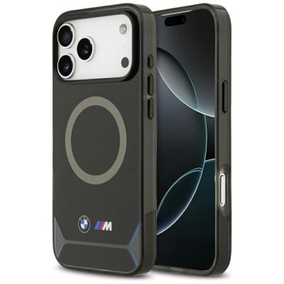 BMW M IML Metallknöpfe & Logo MagSafe Hülle für iPhone 17 Pro Max - Blau