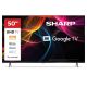 Sharp 50HL4265E Smart-TV, 50 Zoll, Google TV UHD, Schwarz