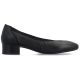 4. Schwarze Damen-Pumps aus Leder mit niedrigem Absatz, Rieker 43452-00