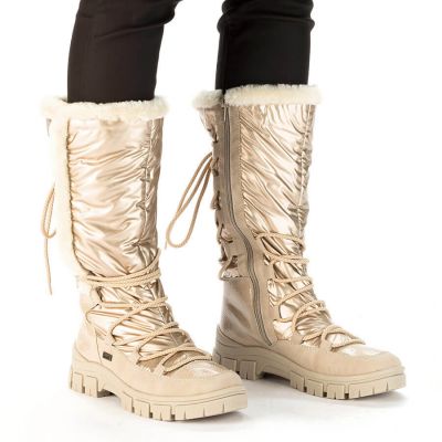 2. Rieker W RKR640 wasserdichte hohe Schneestiefel beige
