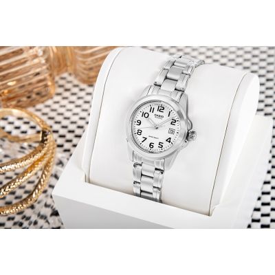 12. Damenuhr CASIO LTP-1259PD-7BEG + Box