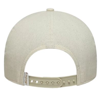 2. New Era Patch Line Cream 9FORTY E-Frame Adjustable Cap 60667679 Beige OSFM