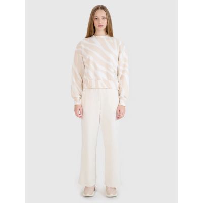 7. Damen-Sweatshirt ohne Reißverschluss und Kapuze 4F 4FWSS25TSWSF1579-11A