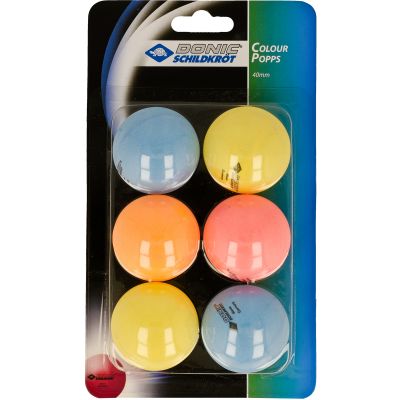 2. Donic Color Popps Tischtennisbälle 6 Stück