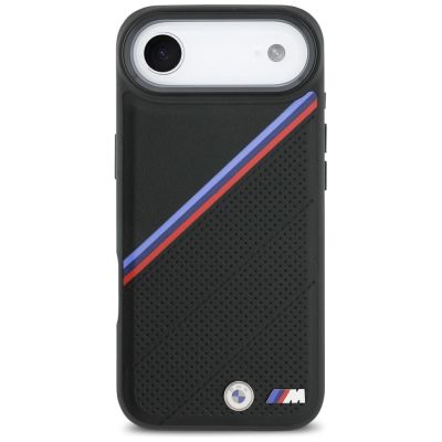 3. BMW M Tricolor Metal Logo MagSafe Case für iPhone 17 Air – Schwarz