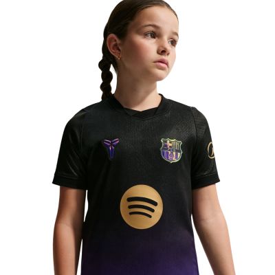 4. Nike FC Barcelona Auswärtstrikot 2026/27 für Kinder, Lila-Schwarz, II1674 505