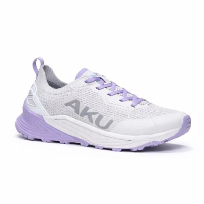 Aku Damen-Outdoor-Trekkingschuhe Aira, bequeme Wanderschuhe, grau-lila