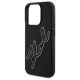 6. Karl Lagerfeld 3D Rubber Signature Case für iPhone 15 Pro Max - Schwarz