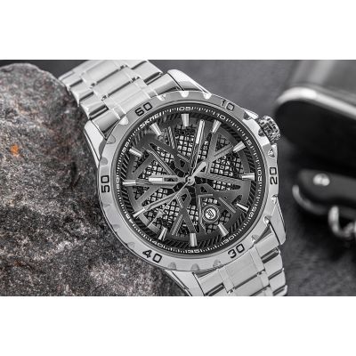 4. Skmei Herrenuhr 9337SIBK + Box