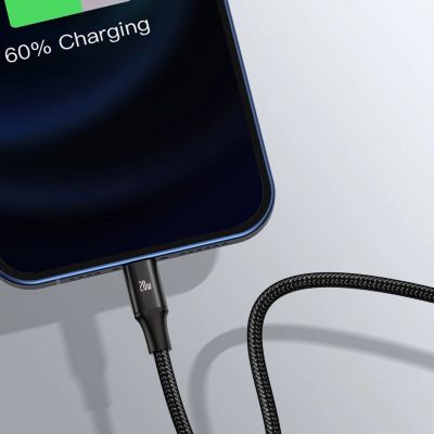 18. Baseus Rapid Series 3in1 USB-C – USB-C/ Lightning /Micro-USB-Kabel 20 W PD 1,5 m – grün