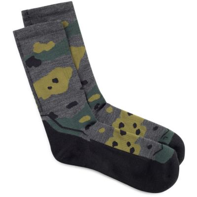 2. Buff Merino Leichtgewicht Crew Socken LWC2 Grau L Socken