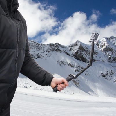 13. 3-in-1-Einbeinstativ-Stativ mit Selfie-Halterung für GoPro – Schwarz