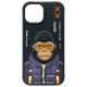 4. Nimmy Cool&Cute 2.0 Monkey Hülle für iPhone 15 - Schwarz