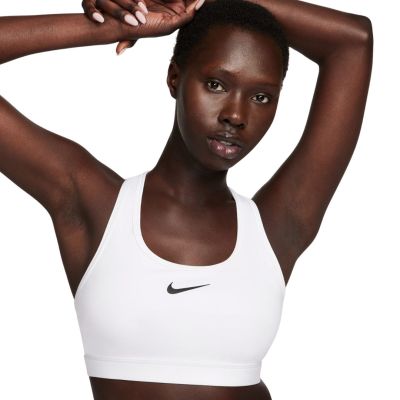 Nike Swoosh Sport-BH mit mittlerem Halt, Weiß, DX6821 100, Größe 2XL