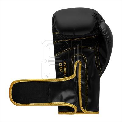 16. adidas HYBRID 80 ADIH80 boxing gloves black gold