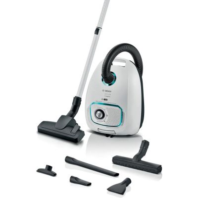 Bosch Series 4 BGB41HYG1H Staubsauger mit Beutel (600W; Weiß)