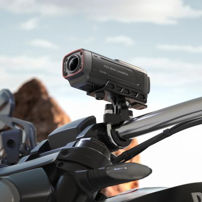 6. AKEEYO 730Pro 4K Lenker-Videorekorder Sportkamera für Fahrräder und Motorräder - Schwarz