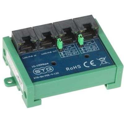 PoE-Switch/Extender STG-SW-POE-4-120 3-Port + 1x Uplink STG