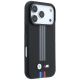 4. BMW M Quadrille Kevlar Anthrazit & Tricolor Print Lines MagSafe Hülle für iPhone 18 Pro Max / 17 Pro Max - Schwarz